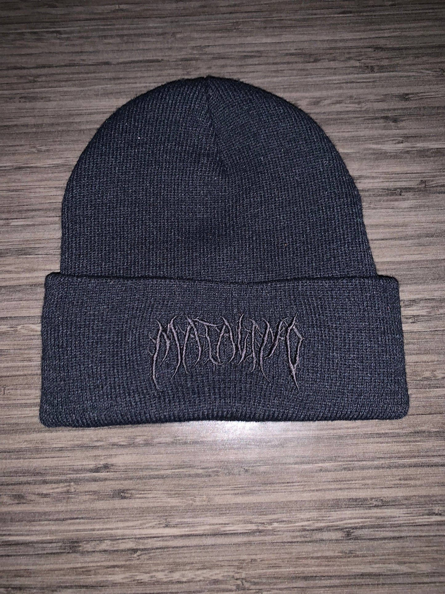 [Black Matalino Beanie]- ANARCHY